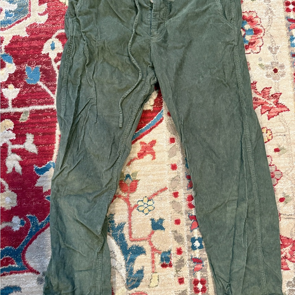 Men's Green Corduroy Pants